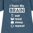 thumbnail image 3 of Instant Message - I Train My Brain - Toddler & Youth Girls Fleece Dress, 3 of 6