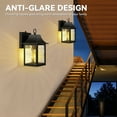 2 Pack Outdoor Light Fixture Wall Mount Dusk to Dawn Front Porch Light AntiRust Exterior