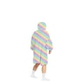 thumbnail image 4 of goowrom Family Cartoon Digital Printing Lamb Wool Warm Hooded Blanket, 4 of 10