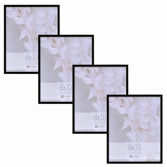 Malden 4-Pack Black Picture Frames, 5x7 Tabletop Photo Frame