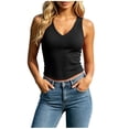 thumbnail image 2 of SwiftWear Women's Ribbed Knit Workout Tank Top Wide Strap Sleeveless Cami Comfortable Summer Workout Casual Basic Shirt​, 2 of 7
