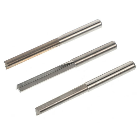 

3pcs CNC Router Bits 2-Flute Straight Milling Cutting Tungsten Steel for Wood