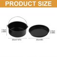 thumbnail image 3 of Round Air Fryers Pads Carbon Steel Liners Nonstick Cooking Accessory Air Fryers Basket Suitable for Air Frying Use, 3 of 4