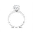 thumbnail image 4 of 3.00 Carat (ctw) Lab-Created Pear-Cut Moissanite Engagement Ring in Sterling Silver, 4 of 5
