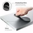 thumbnail image 3 of Universal Stick-On Mouse Pouch, Holder for Wireless Mouse, Sleeve for Laptop, Reusable Adhesive, No Glue Residue, Compatible with iPad or MacBook (Grey), 3 of 6
