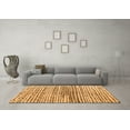 thumbnail image 3 of Ahgly Company Indoor Square Solid Orange Modern Area Rugs, 6' Square, 3 of 4