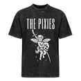 thumbnail image 4 of Pixies Band Graphic T-Shirt For Men & Women - Ultra-Soft Cotton Breathable Crew Neck Tee With Bold THE PIXIES Lettering & Mythical Creature Design Washed Tee, 4 of 9