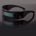 thumbnail image 1 of Futuristic Robocop Cyclops Outter Space Robot Shield Sunglasses Mirrored, 1 of 3