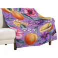 thumbnail image 4 of RKSupls Christmas Throw Blanket,Soft Warm Fannel Papaya Pattern Blankets Gift for Home Bed Sofa Couch Decor,60x80 in, 4 of 9