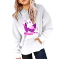 thumbnail image 4 of Zylarhe Halloween Sweatshirts for Kids Girls Winter Hoodies Warm Sweatshirts Pumpkin Print Outdoor Cozy Pullover Kids White 10-11 Years, 4 of 4