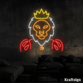 thumbnail image 2 of Craftnamesign Lion King Neon Sign, Men Cave Decor, Lion Lover Gifts, 2 of 4