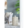 thumbnail image 4 of CC Home Furnishings Geometric Overlapping Iridescent Ceramic Garden Stool - 19.5" - Beige, 4 of 9