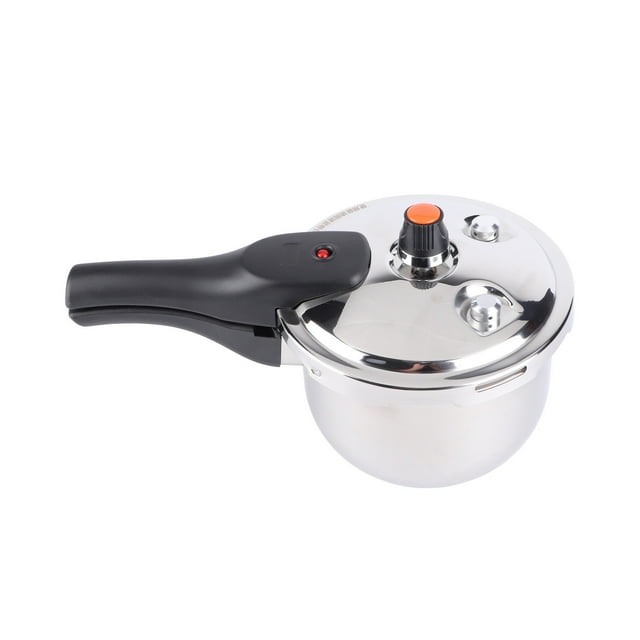 Autocuiseur en Acier Inoxydable, Mini Autoclave de Cuisson Rapide 2 L/3 L/4 L/5 L/6 L, Cuiseur à Riz Épaissi avec Dispositifs à Valve à Ressort pour Cuisinière à Gaz et Cuisinière à Induction