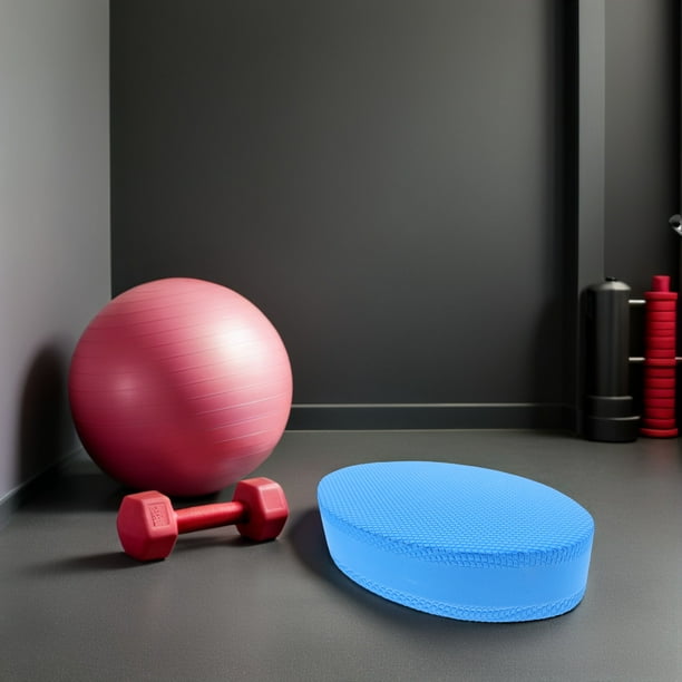 HAMPPLIES Balance Pad Oval Azul De Tpe Con Superficie Antideslizante Para Yoga Y Entrenamiento De Estabilidad