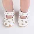 thumbnail image 6 of Yoyauz Baby Girl Mary Jane Shoes Anti Slip Rubber Sole Ballet Slippers Princess Dress Wedding Shoes Newborn Kids Shoes Toddler Shoes（0-12 Month）, 6 of 8