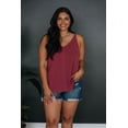 thumbnail image 6 of Baxter Ribbed Tank - Berry, 6 of 6
