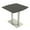 Asian Night w/Silver Base, variant on 45" Small Arc Rectangle Bistro Height Table Square Metal Base Bar Table