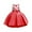 Red, variant on WREESH Toddler Girls Birthday Party Gowns Pearl Embroidery Bowknot Flowers Dress Kids Solid Color Dresses Baby Clothes Pink