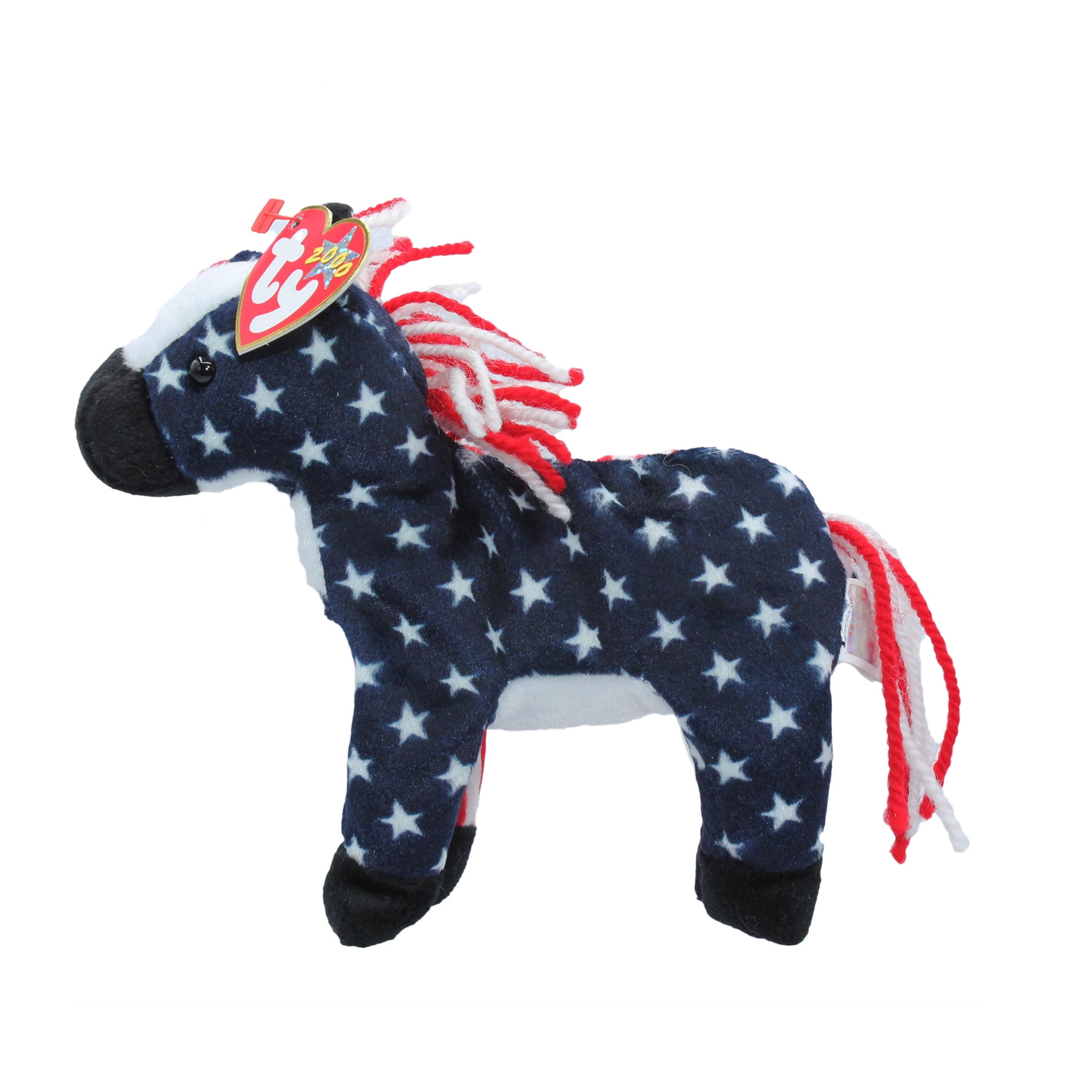 Elephant beanie baby with american flag outlet