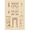 thumbnail image 2 of Buhlmann, J. 17x24 Gold Ornate Wood Framed with Double Matting Museum Art Print Titled - Window in the Cortile of Dodges Palace, Palazzo Vecchio, and Santa Croce, 2 of 4