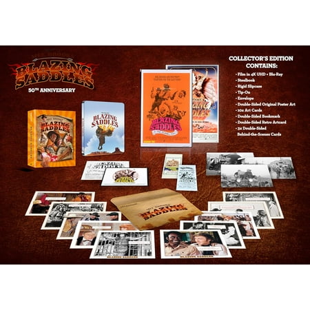 Blazing Saddles 50th Anniversary Limited Ultimate Steelbook Collectors Edition 4K Ultra HD + Blu-Ray Region Free