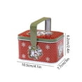 thumbnail image 2 of FastXmas Christmas Iron Cookie Tins with Lids Set,Christmas Theme Rectangle Metal Gifts Box,Festive Decor Cookie Apple Boxes Tin Containers for Storing Patisseries Snack Chocolate Gift Holiday Treats, 2 of 5