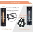 thumbnail image 6 of Wall Light Sconce with Bulb Set of 2 Industrial Farmhouse Wall Light Fixtures with E26 Base Bathroom Light Fixtures for Living Room Bedroom Hallway, 6 of 12