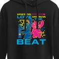 thumbnail image 3 of Disney - Lilo & Stitch - Love The Beat - Juniors Cropped Pullover Hoodie, 3 of 5