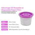 thumbnail image 2 of 50 Disposable K Cups Filters With 5 Reusable Lids Compatible For Keurig 2.01.0 Coffee Maker, 2 of 5