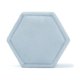 thumbnail image 1 of Bearachild Par de anillos joyero hexágono almacenamiento organizador soporte boda para viaje multifunción joyería estuche suministros Almacenamiento y organización del hogar Azul claro, 1 of 6