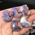 thumbnail image 2 of MATROOY 10x Wholesale Natural Amethyst Stone Moon Crystal Carved Skull Reiki Healing, 2 of 4