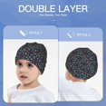 thumbnail image 6 of JUNZAN Shells and Seaweed Pattern Kid's Soft Beanie Hat Toddlers Winter Cute Cuff Baggy Hip-hop Hat Boys Girls Youth Knit, 6 of 7