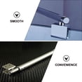 thumbnail image 4 of KAKOWELY Frameless Shower Glass Panel Support Bar Shower Door Fixed Panel Support Bracket,14.09X"X2.2"X0.75", 4 of 5