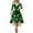 Dark Green, variant on Women Christmas Outfit Elegant Holiday Party Dress For Festive Dinner Evening Gala Celebration Comfortable Flowy Design Green 2XL