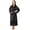 Black, variant on Women's Long Silky Poly Satin Robe in Variety of Colors, Sizes S-XL, Up2date Fashion Style-Gwn14