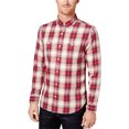 thumbnail image 1 of Tommy Hilfiger Thomas Plaid - Camisa con botones para hombre, color rojo, mediano, 1 of 1