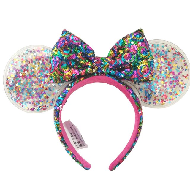 Diadema de fuegos artificiales de Disney 2023, diadema de murciélago negro de dibujos animados, Cosplay para adultos y niños, accesorios para el cabello Gao Jinjia LED