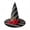 B, variant on 3 Style Decorative Witch Hat Halloween Decorations with Ornamental Accents, Gothic Witch’s Coven Wearable Hat for Wall Mantel Porch Party Displays