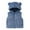 Blue, variant on Toddler Boys Girls Be𝐚r Hooded Vest Sleeveless Zipper Winter Warm Waistcoat Fuzzy Pockets Coat Baby Kids Cute Cozy Overcoat
