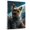 Biewer Terrier, variant on Hudo Greyhound Space Poster, Dog Wall Art, Greyhound Space Canvas Wall Art - Bathroom Decor Wall Art - Dog Bathroom Decor