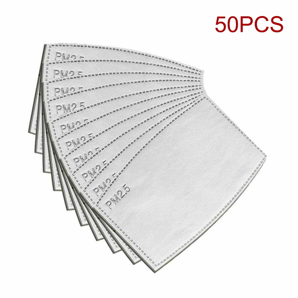 20/30/50/100Pcs Replaceable Outdoor PM2.5 Activated Carbon Filter Face Cover