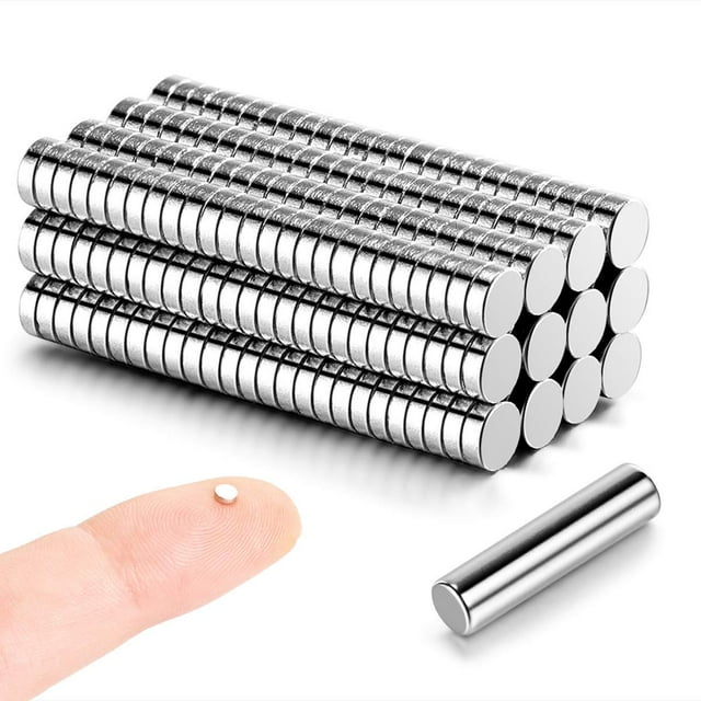 GHSDFBB 300pcs 3x1mm Magnets-Tiny Magnets Neodymium Magnets Rare Earth Magnets-Mini Magnets Small Round Magnets for Crafts-Little Magnets for Miniatures Small Models-Come with a Storage Case