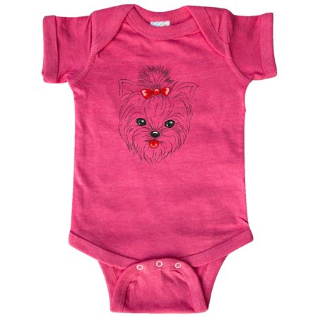 

Inktastic Yorkie Dog Yorkshire Terrier Art Gift Baby Boy or Baby Girl Bodysuit