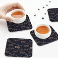 thumbnail image 7 of Fuzoiu Pig Farm Print Leather Coasters Set,Drink Coasters Set of 6,for Tabletop Protection, Durable PVC Coasters,Home Décor and Housewarming Gift,Square, 7 of 7