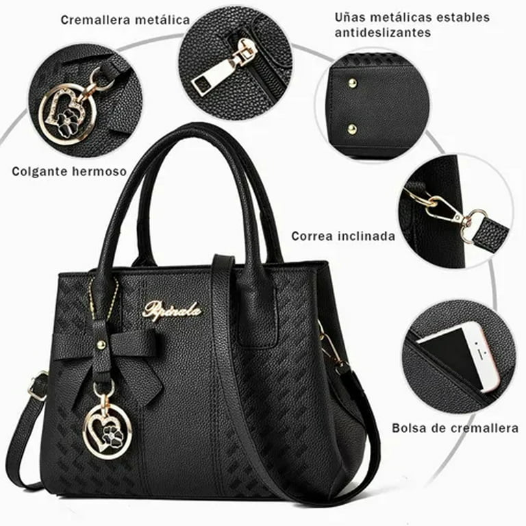 Solid Pu Leather Shoulder Bag Fashion Designer Handbags Messenger
