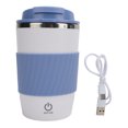 thumbnail image 2 of Taza De Café Con Agitación Automática, Taza Automezcladora De Pared Interior De Acero Inoxidable Resistente Al Agua IP6 Recargable, Portátil, Azul Con Tapa Para Coche, 2 of 7