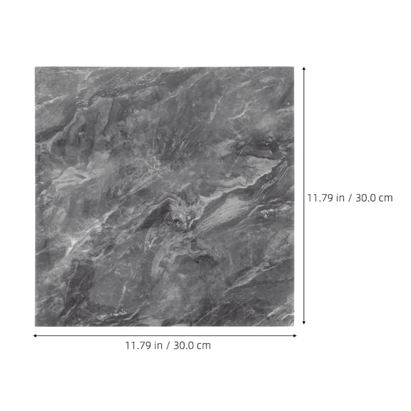 Set of 10 Grey Imitation Porcelain Floor Tiles 30x30 cm and Stylish Wall or Floor Covering