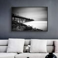 thumbnail image 3 of wall26 Framed Canvas Wall Art for Living Room, Bedroom Quiet Bridge into Sea Canvas Prints for Home Decoration Ready to Hang - 16x24 inches, 3 of 4