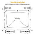 thumbnail image 4 of Kit de Quincaillerie de Voile d'Ombre 6 Pouces pour l'Installation de Voile d'Ombre de Soleil de Rectangle de Triangle 304 Qualité Inoxydable pour l'Extérieur de Jardin, 4 of 8