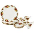 thumbnail image 1 of Royal Doulton Royal Albert Old Country Roses Ensemble de Vaisselle 12 Pcs, Multicolore, 1 of 4